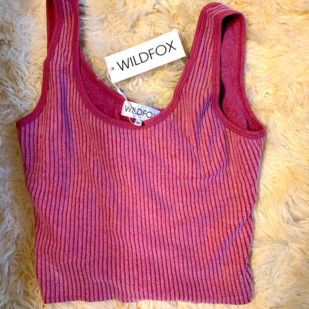 Wild fox tank crop top